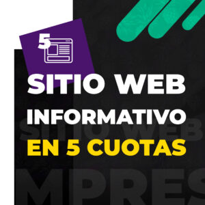 Mi sitio web en 5 cuotas